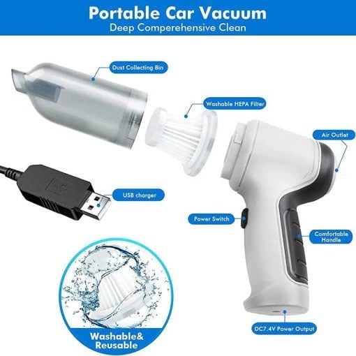 Portable Air Duster Wireless Vacuum Cleaner
