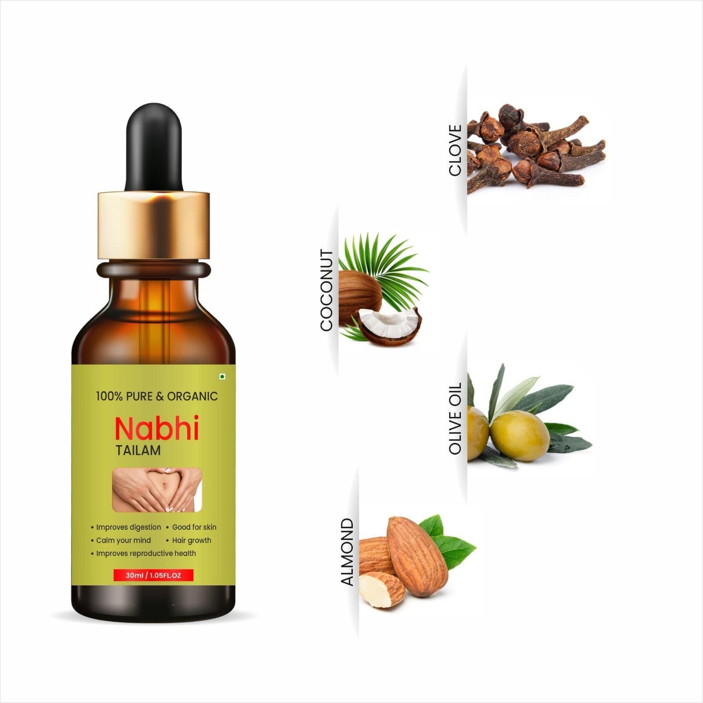 Nabhi Touch Ayurvedic Oil For Belly (Pack of 2)