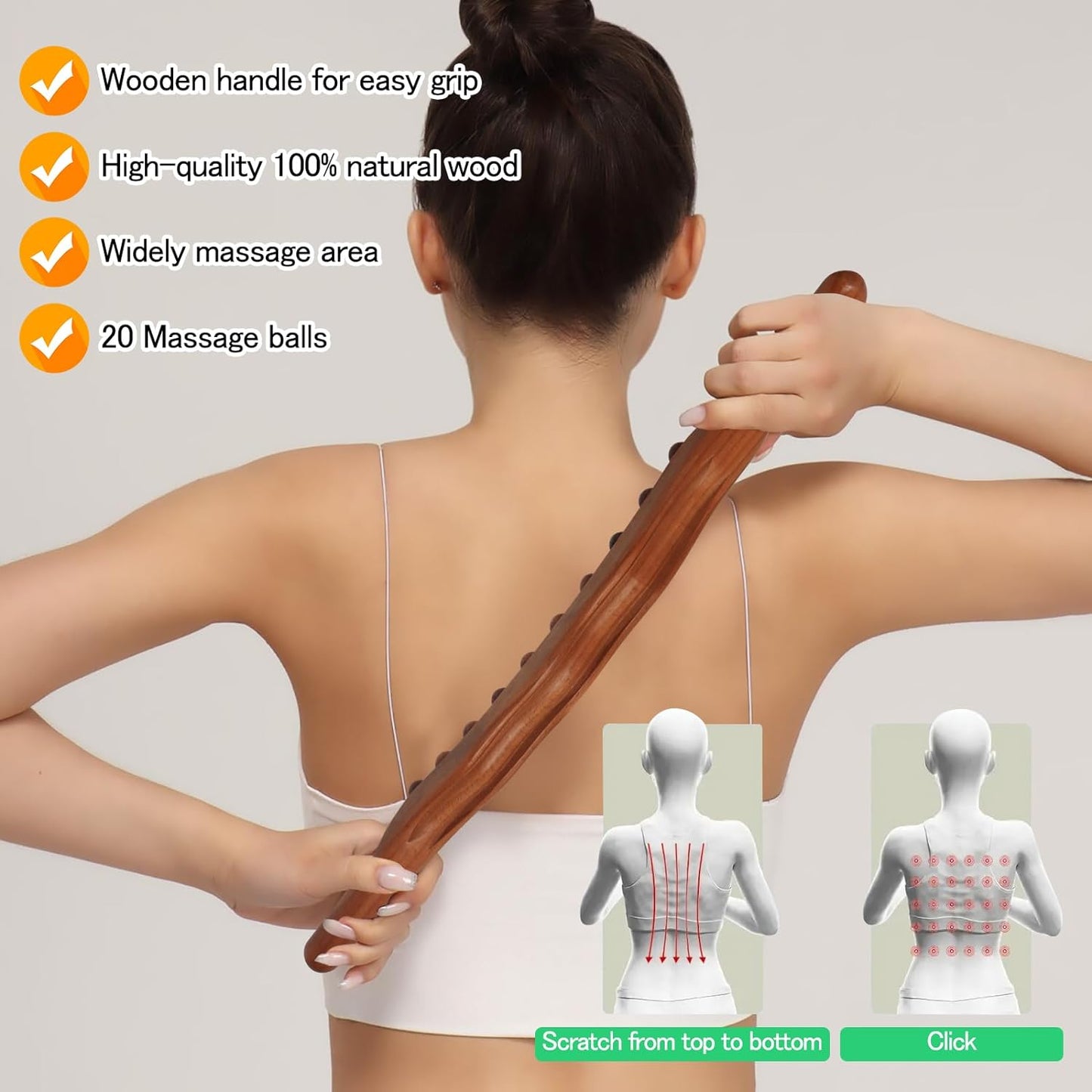 Wooden Massage stick