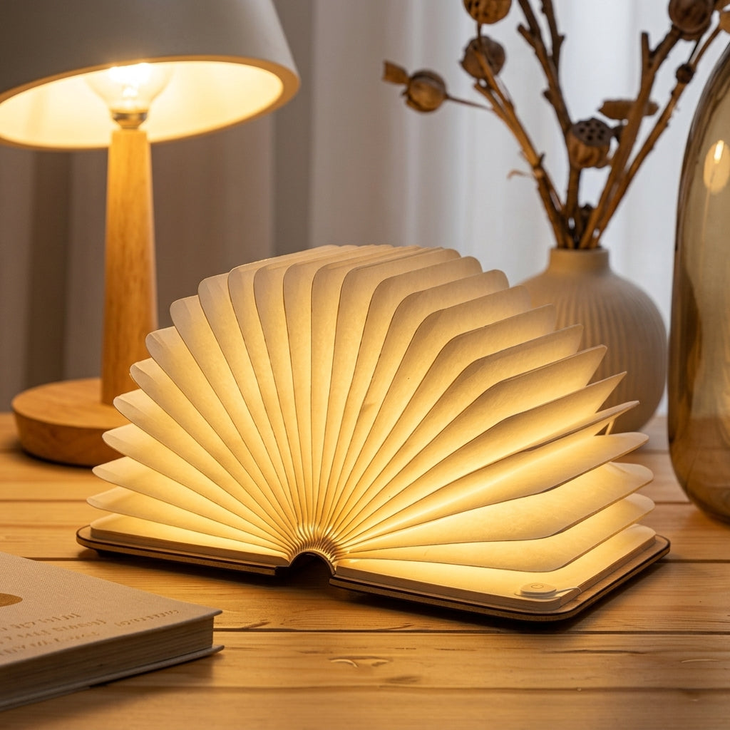 Creative LED Folding Book Light Lamp Unique Gift for Book Lovers