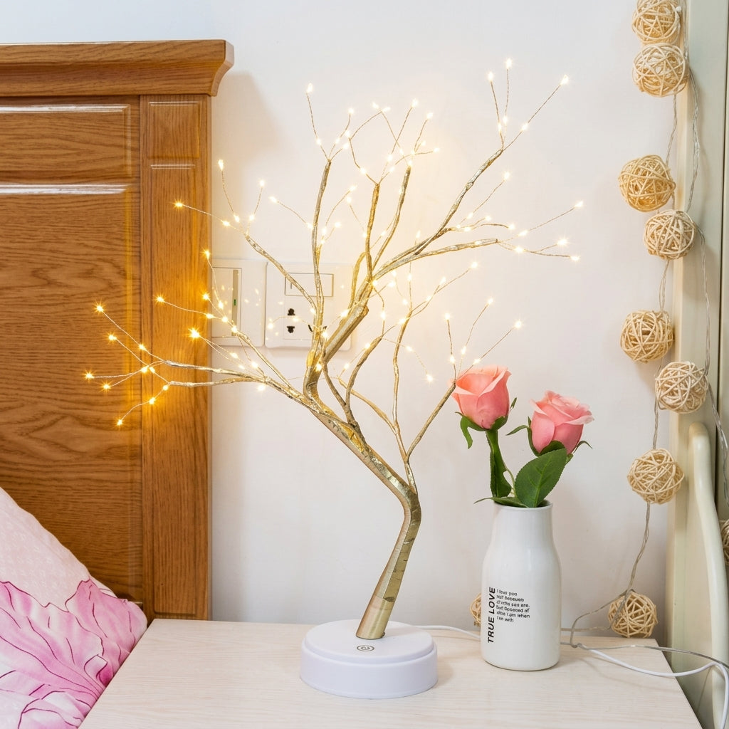 Fairy Light Spirit Tree Sparkly Night Light | Aesthetic Room Decor Lamp