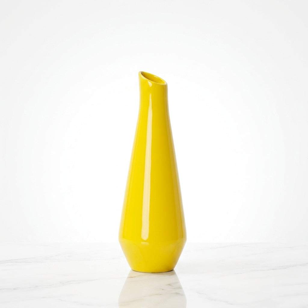 Modern Bright Colored Porcelain Vase Vibrant Aesthetic Centerpiece