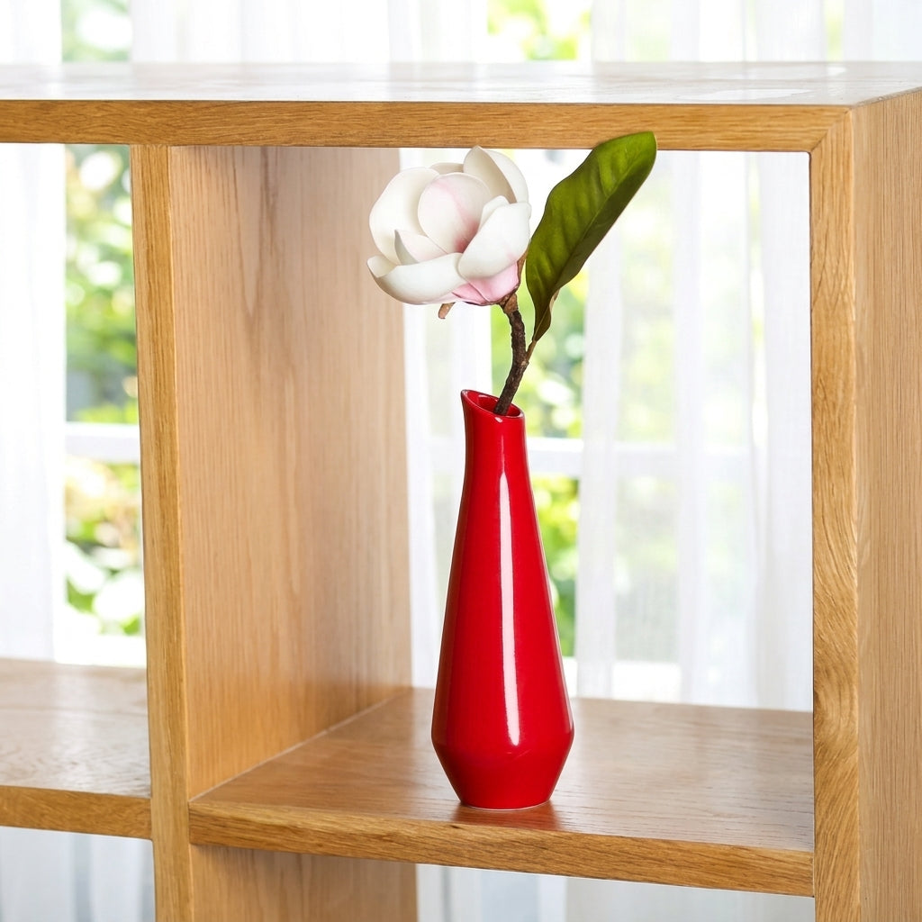 Modern Bright Colored Porcelain Vase Vibrant Aesthetic Centerpiece