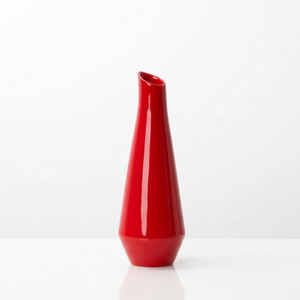 Modern Bright Colored Porcelain Vase Vibrant Aesthetic Centerpiece