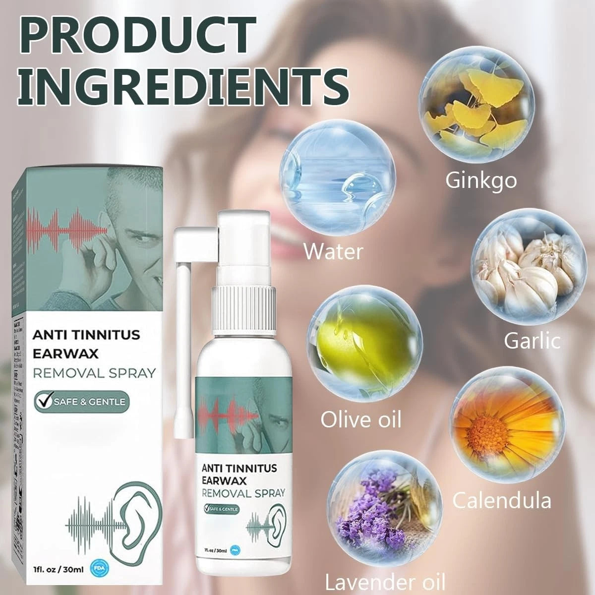 Anti Cochlear/Earwax Blockage Removal Spray, Ears(Pack Of 2)