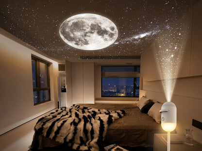 2-in-1 Starry Sky Projector Lamp | USB Night Light Decor