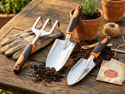 3-Piece Heavy Duty Garden Tool Set | Rust-Proof Aluminum Hand Tools