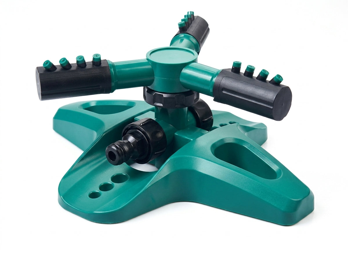 360° Rotating Automatic Lawn Sprinkler  2-Mode Garden Irrigation