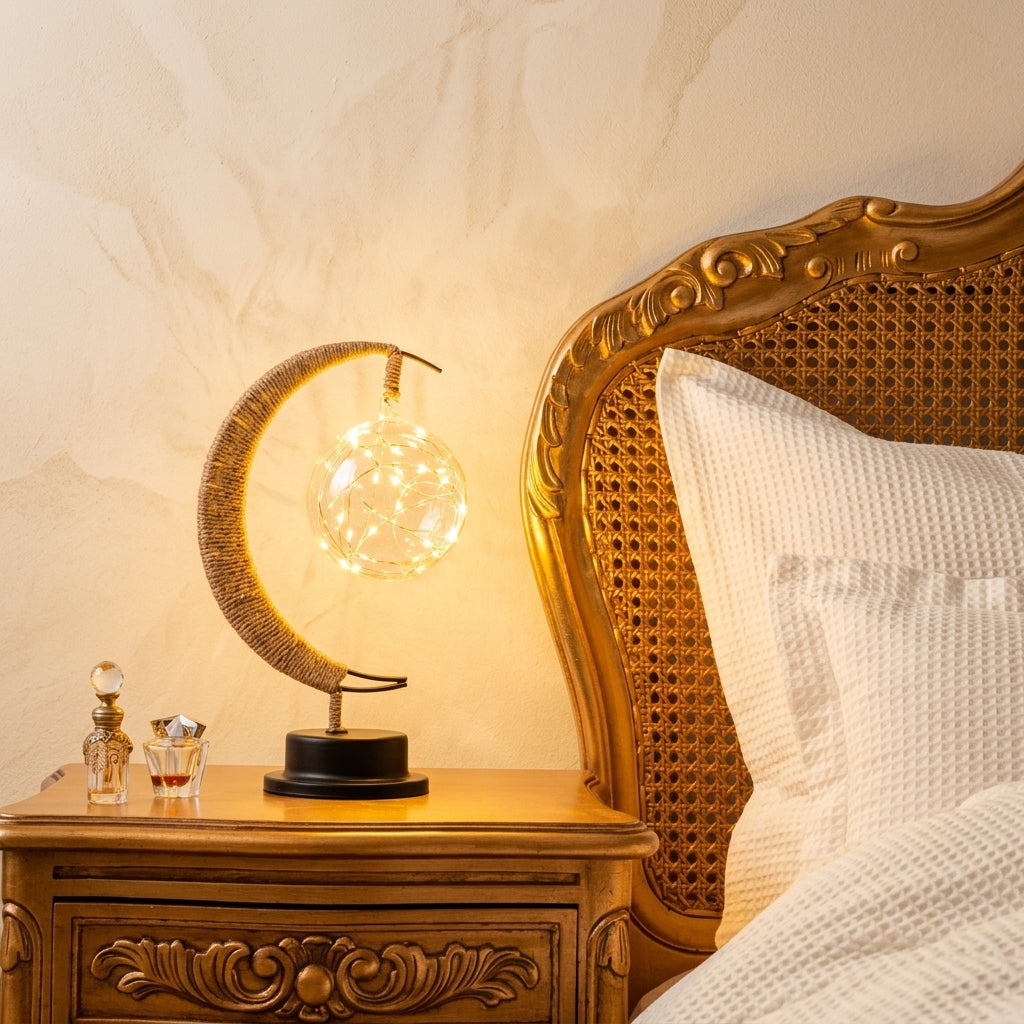 3D Lunar Moon Lamp  Enchanting LED Night Light for Bedroom