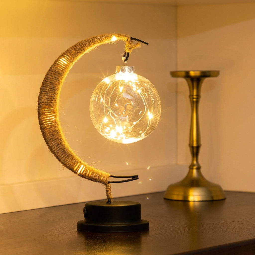 3D Lunar Moon Lamp  Enchanting LED Night Light for Bedroom