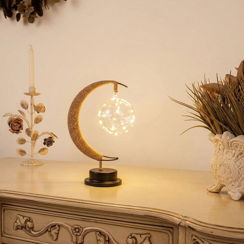 3D Lunar Moon Lamp  Enchanting LED Night Light for Bedroom