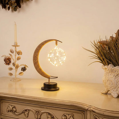 3D Lunar Moon Lamp  Enchanting LED Night Light for Bedroom