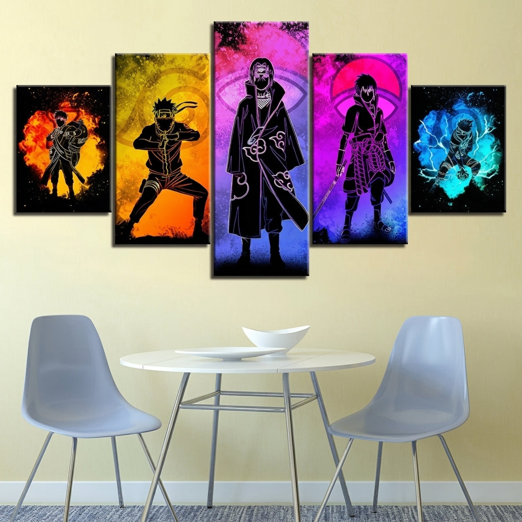 5-Piece Naruto Anime Canvas Wall Art Painting  Premium Room Decor
