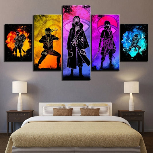 5-Piece Naruto Anime Canvas Wall Art Painting  Premium Room Decor