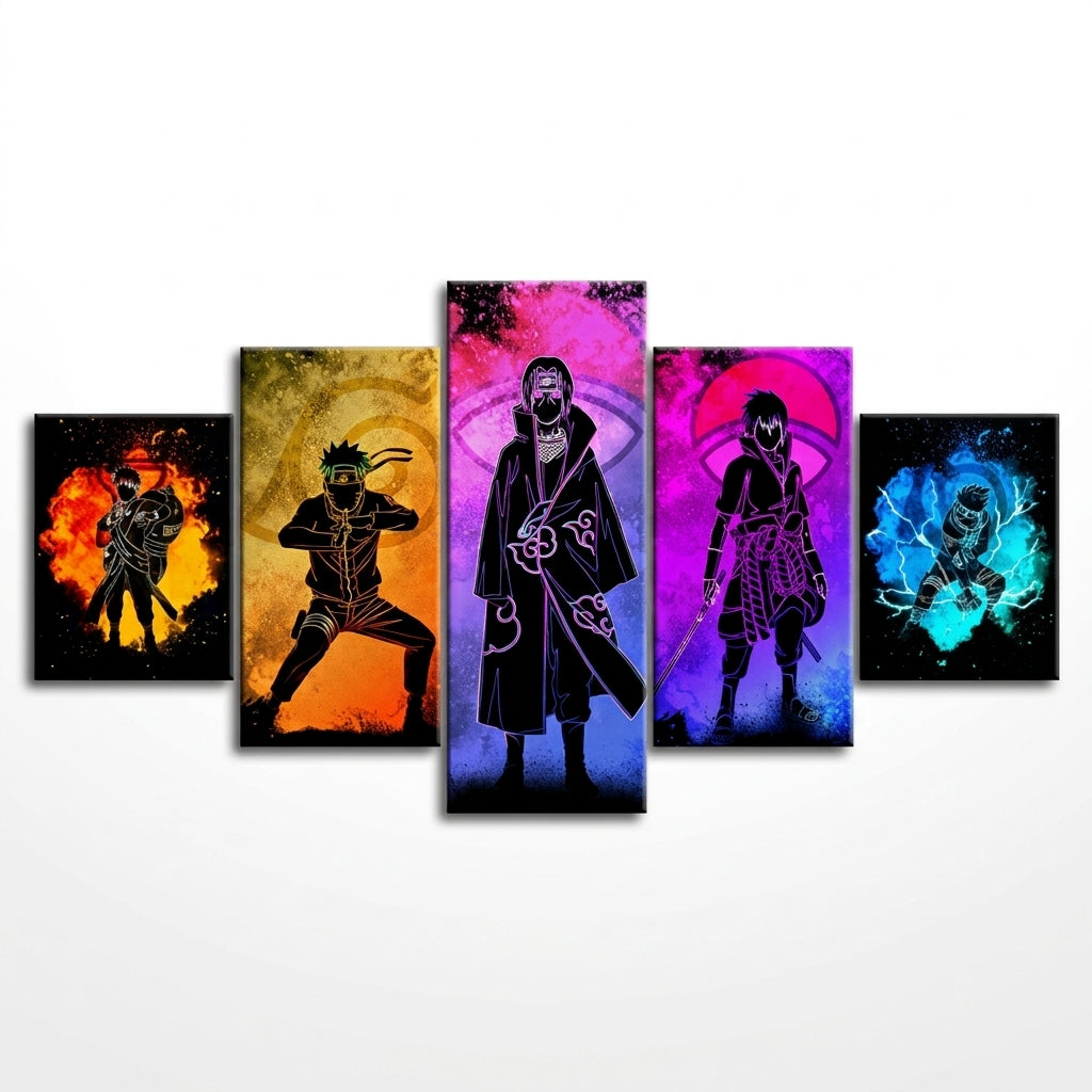 5-Piece Naruto Anime Canvas Wall Art Painting  Premium Room Decor