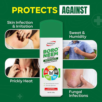 Boro Neem Premium Anti Fungal Powder (Pack Of 2)
