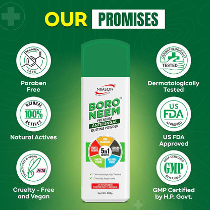 Boro Neem Premium Anti Fungal Powder (Pack Of 2)