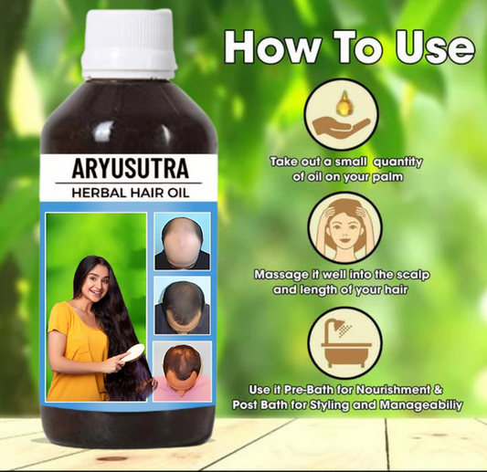 Aryusutra Herbal Hair Oil 100ml Pack of 2