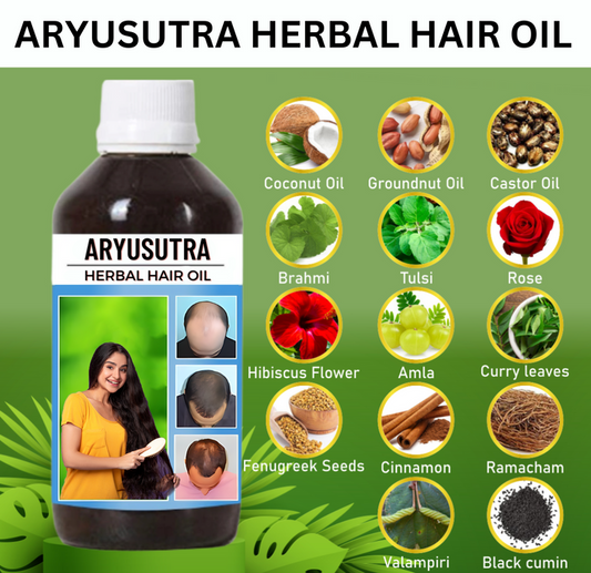 Aryusutra Herbal Hair Oil 100ml Pack of 2