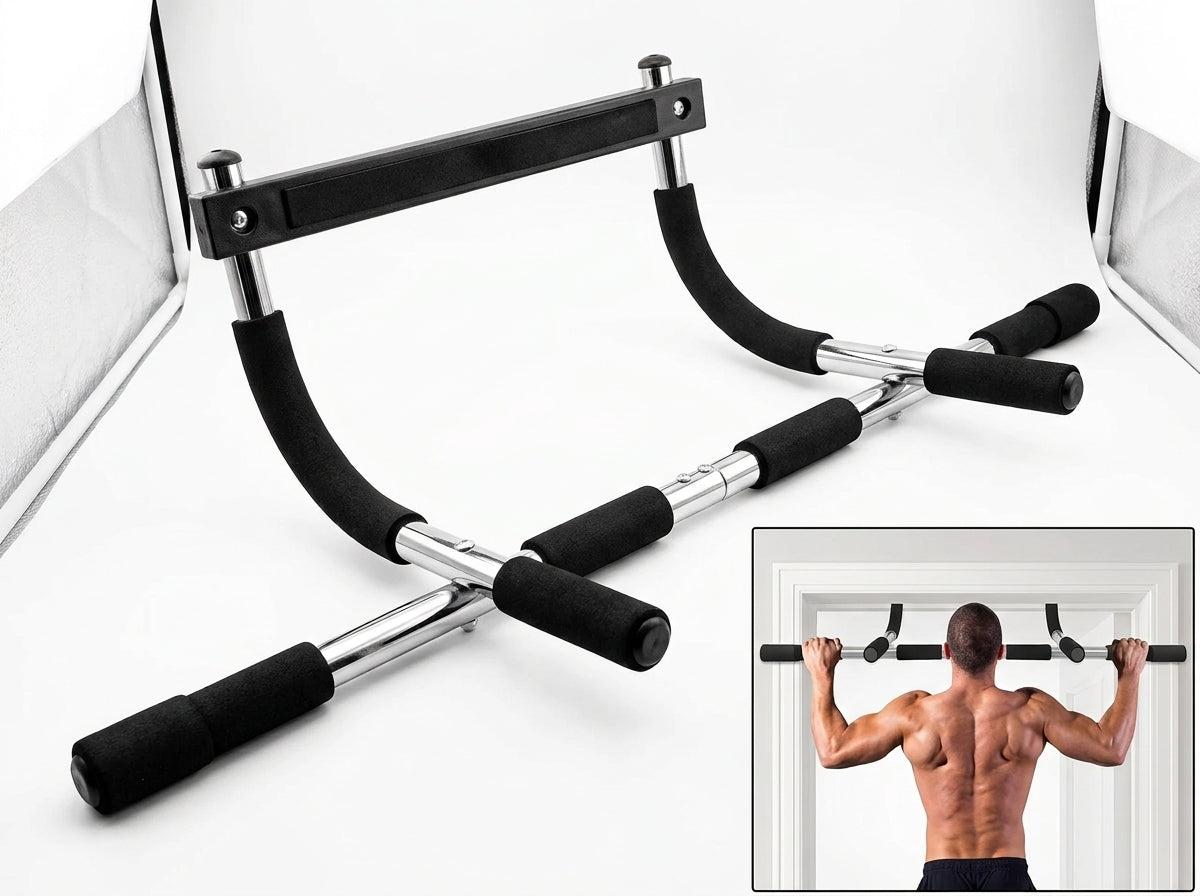 Adjustable Doorway Pull Up Bar | Home Gym Chin Up Fitness Equipment