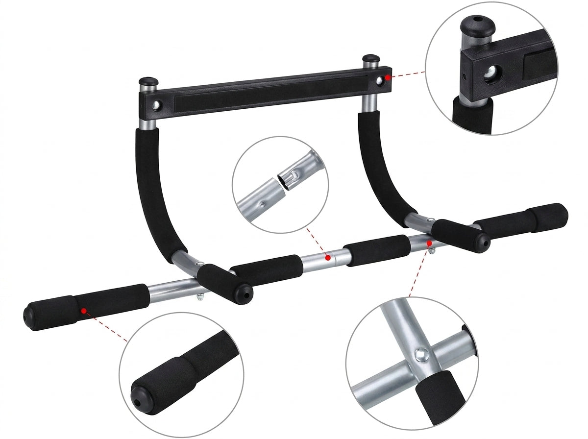 Adjustable Doorway Pull Up Bar | Home Gym Chin Up Fitness Equipment