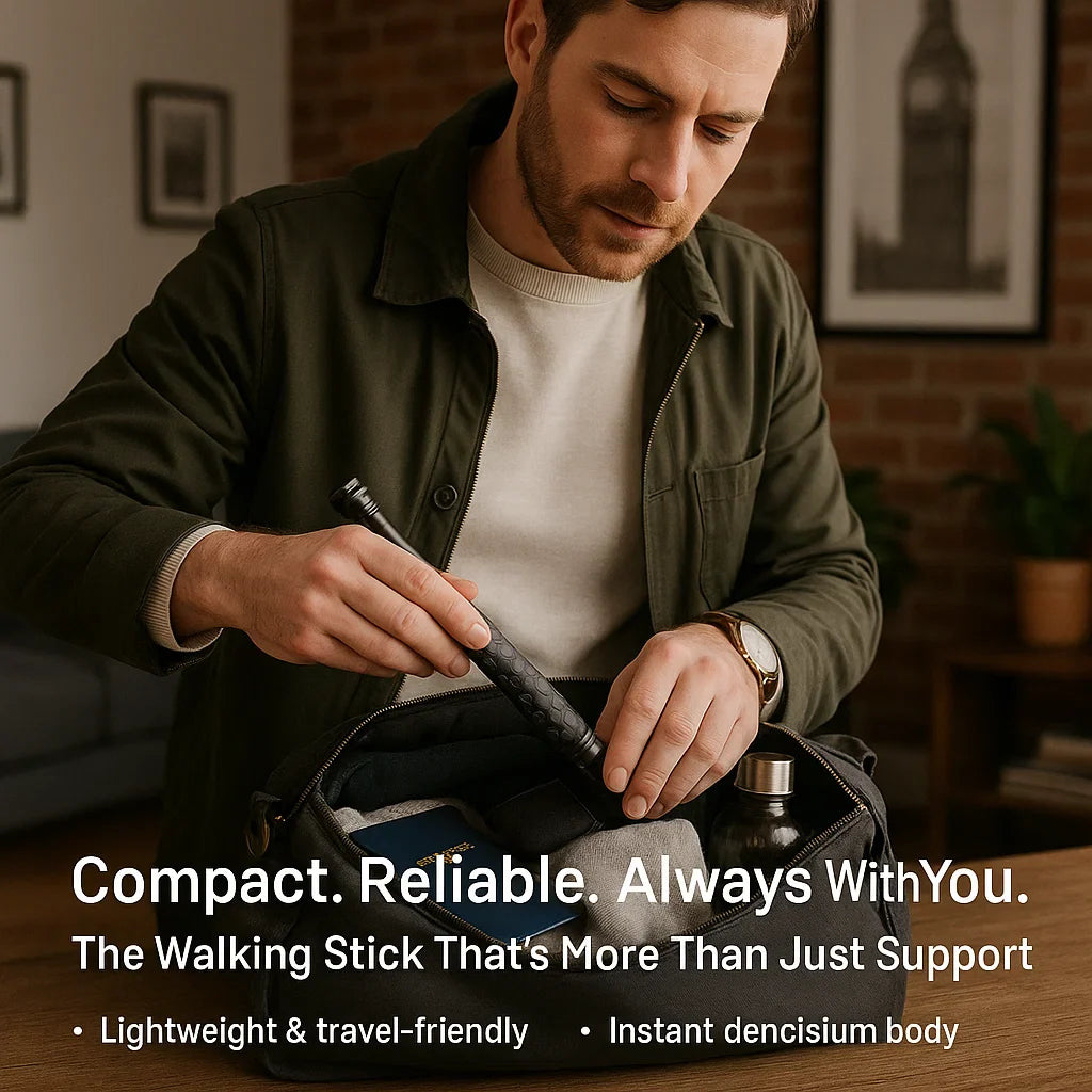 Automatic Self Defense Walking Stick for Hiking and Urban Safety 6