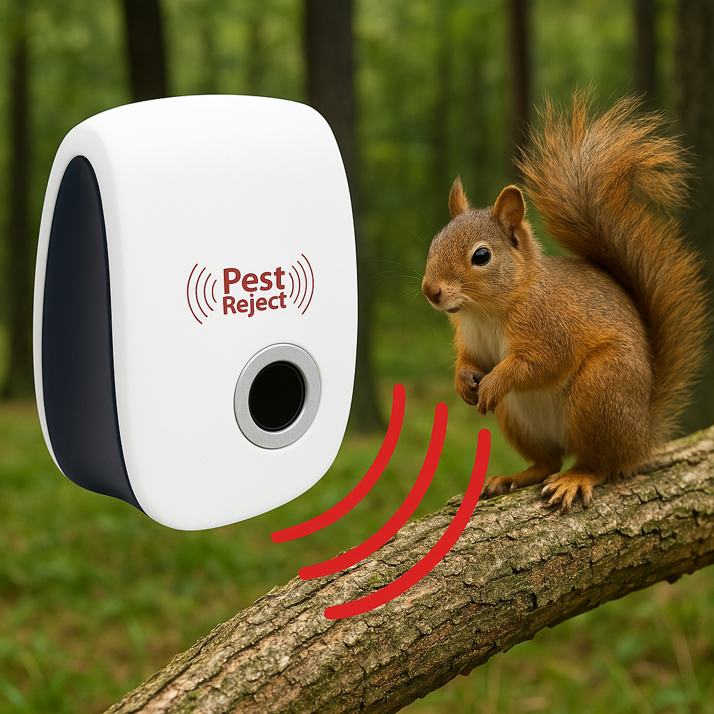 BowLift | Ultrasonic Squirrel Repeller Device - Effective Pest Control to Deter Squirrels in 48 Hours for Gardens & Yards 0