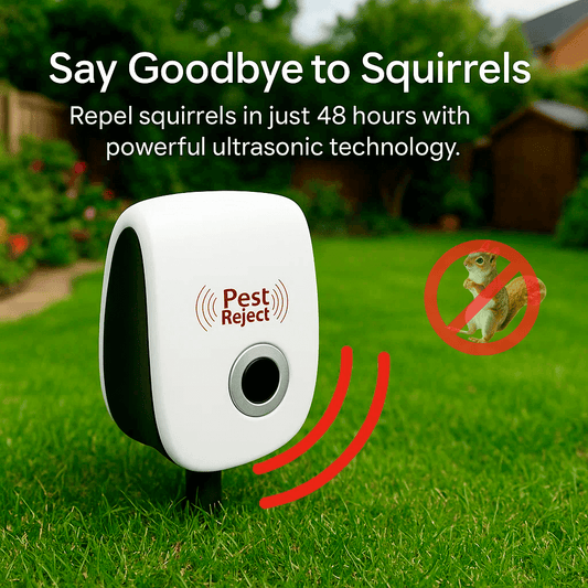 BowLift | Ultrasonic Squirrel Repeller Device - Effective Pest Control to Deter Squirrels in 48 Hours for Gardens & Yards 1