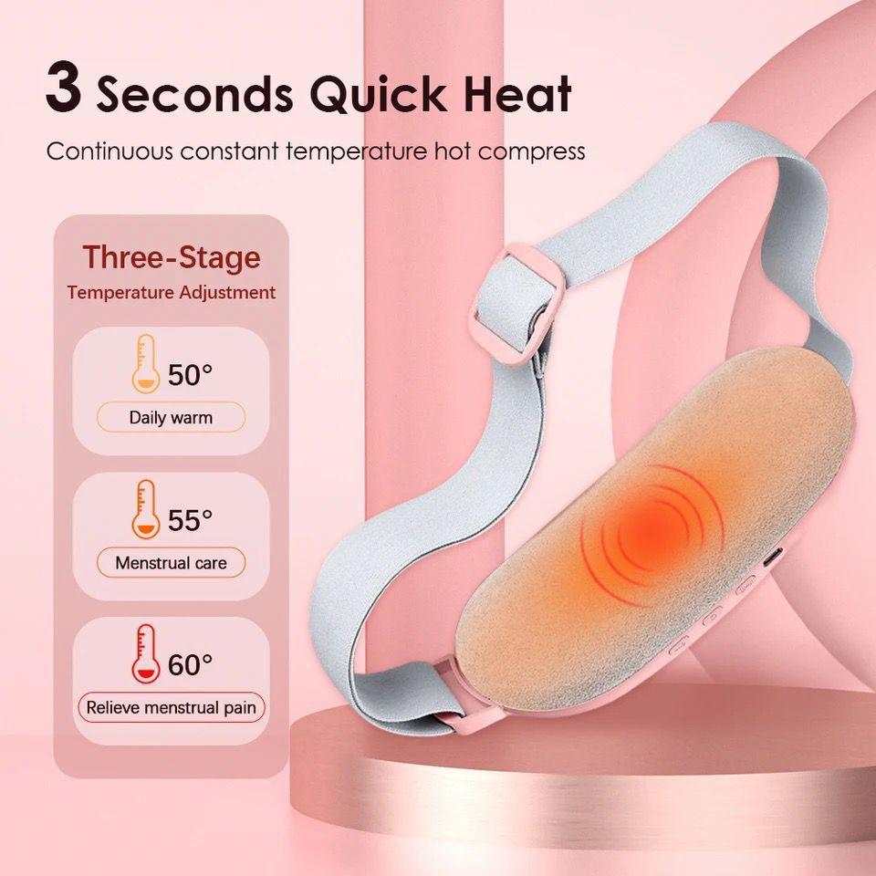 Comfort Relief | Electric Heating Pad for Cramps with Adjustable Heat | Portable Pain Relief Belt for Menstrual Discomfort 2