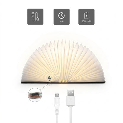 Creative LED Folding Book Light Lamp  Unique Gift for Book Lovers
