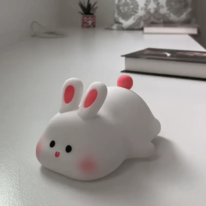 Cute Silicone Pumpkin Night Light | Rechargeable Touch Lamp Decor
