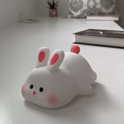 Cute Silicone Pumpkin Night Light | Rechargeable Touch Lamp Decor