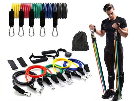 Full Body Resistance Band Set with Door Anchor & Handles