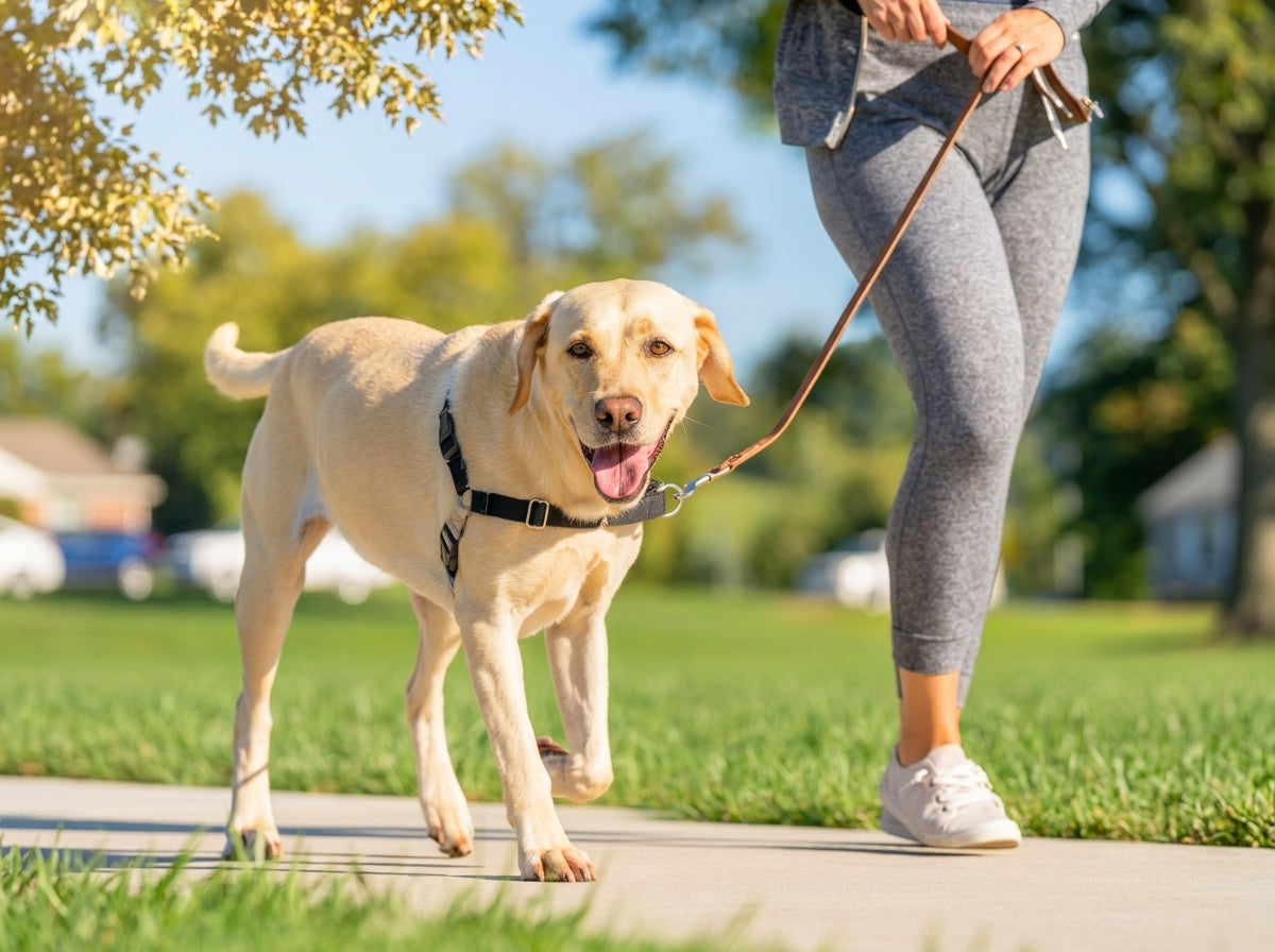 Heavy-Duty Large Dog Harness & Leash | Anti-Escape Nylon Chest Strap