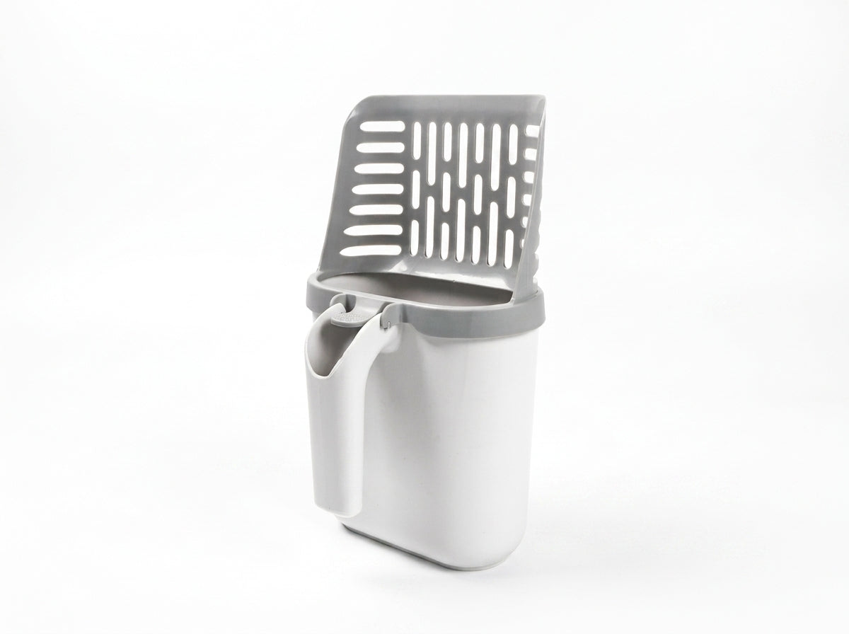 Integrated Cat Litter Scoop with Waste Bin & Refill Bags