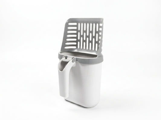 Integrated Cat Litter Scoop with Waste Bin & Refill Bags