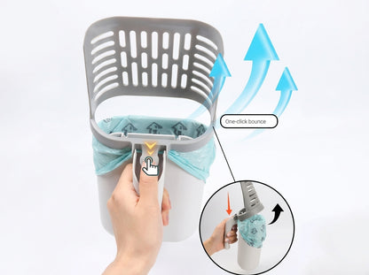 Integrated Cat Litter Scoop with Waste Bin & Refill Bags