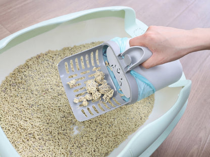 Integrated Cat Litter Scoop with Waste Bin & Refill Bags