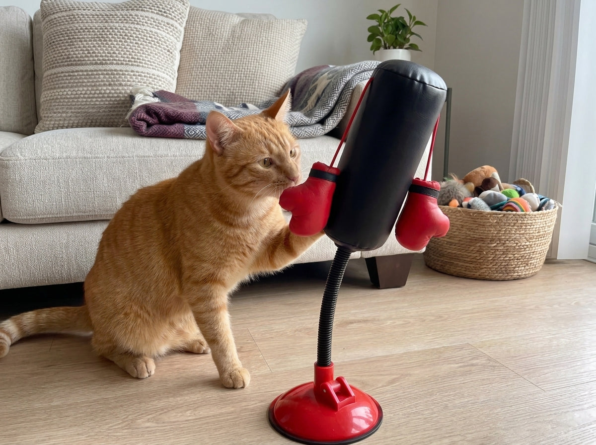 Interactive Cat Boxing Toy | Multifunctional Pet Entertainment Game