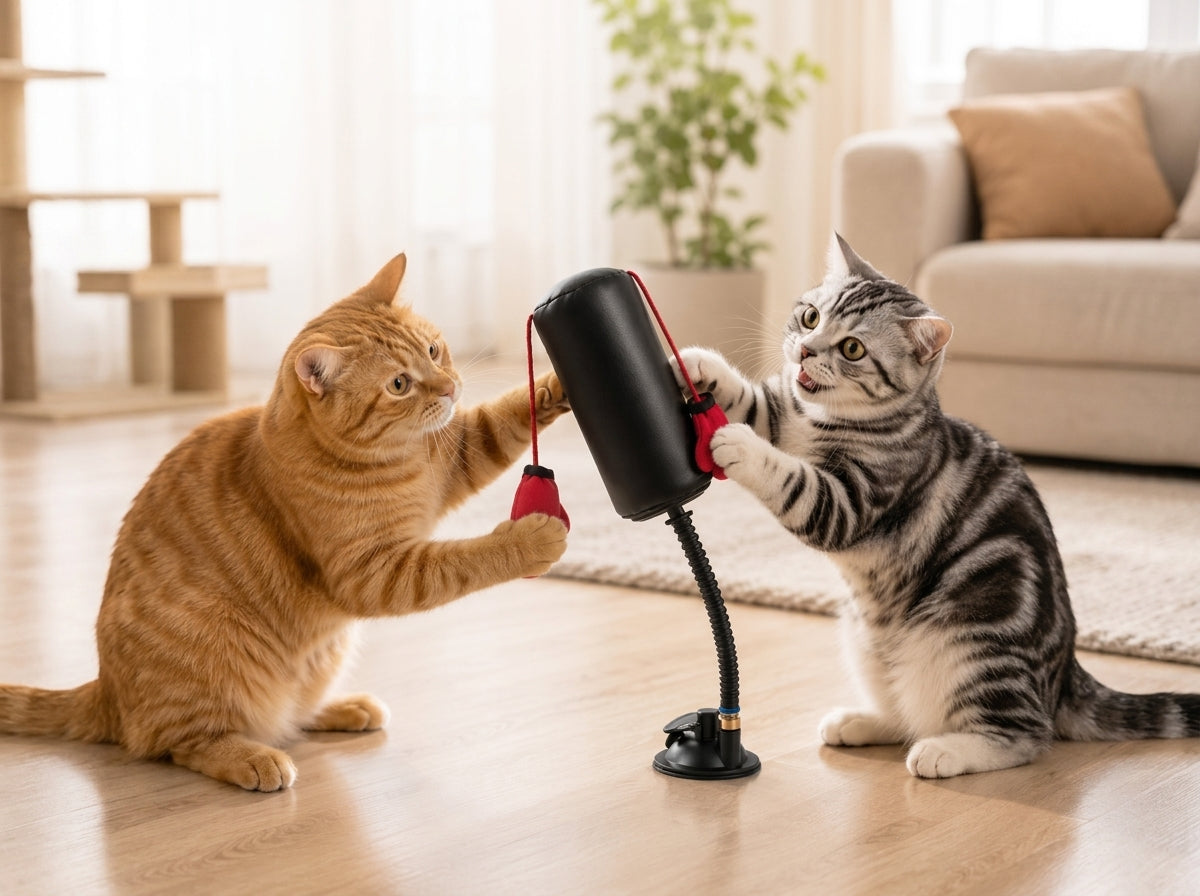 Interactive Cat Boxing Toy | Multifunctional Pet Entertainment Game