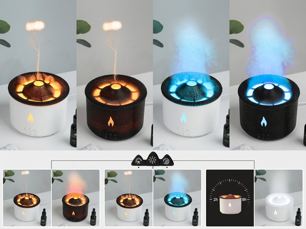 Jellyfish Smoke Ring Aroma Diffuser | Creative Volcano Humidifier