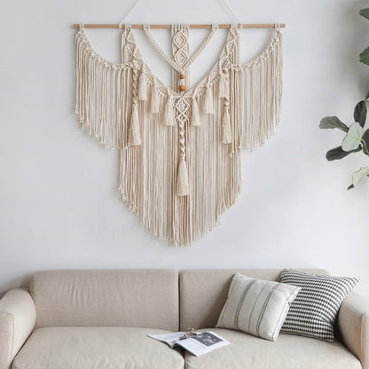 Large Boho Macrame Wall Hanging Tapestry with Tassels | Aesthetic Decor
