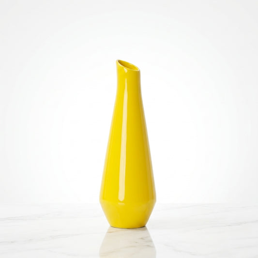 Modern Bright Colored Porcelain Vase  Vibrant Aesthetic Centerpiece