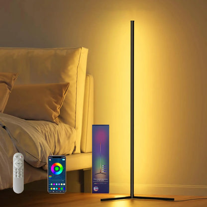 Modern RGB Floor Lamp with Music Sync & 16 Million Colors | Stylish Standing Lamp for Enhanced Ambiance 0