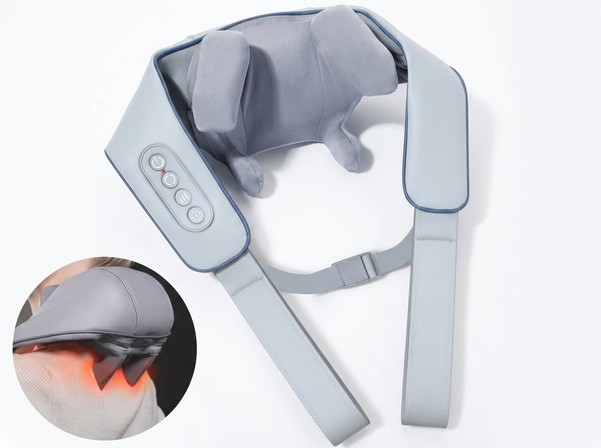 Multifunctional Shiatsu Neck & Shoulder Massager | Electric Massage Shawl