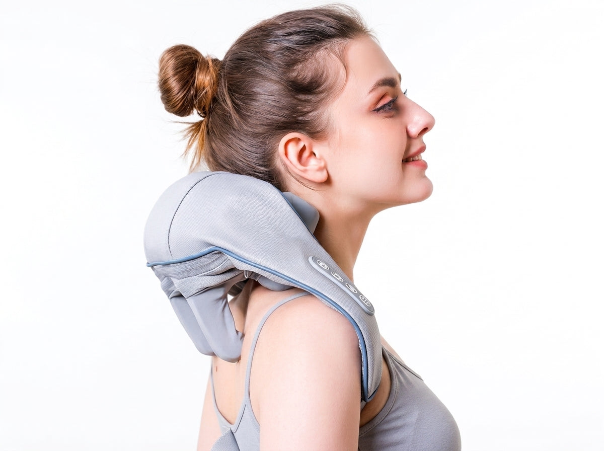 Multifunctional Shiatsu Neck & Shoulder Massager | Electric Massage Shawl