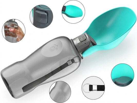 Portable Dog Water Bottle & Bowl | Leak-Proof Pet Travel Dispenser