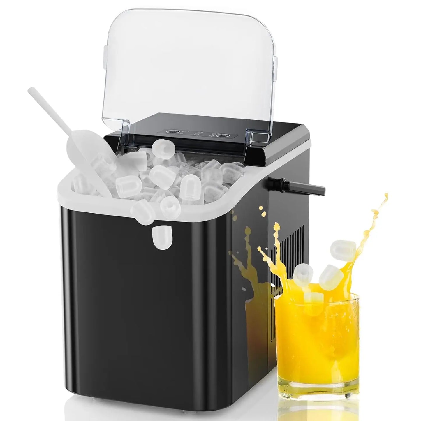 Portable Ice Maker Machine with Fast Ice Production & Auto-Clean Function for Home, RV & Camping 0