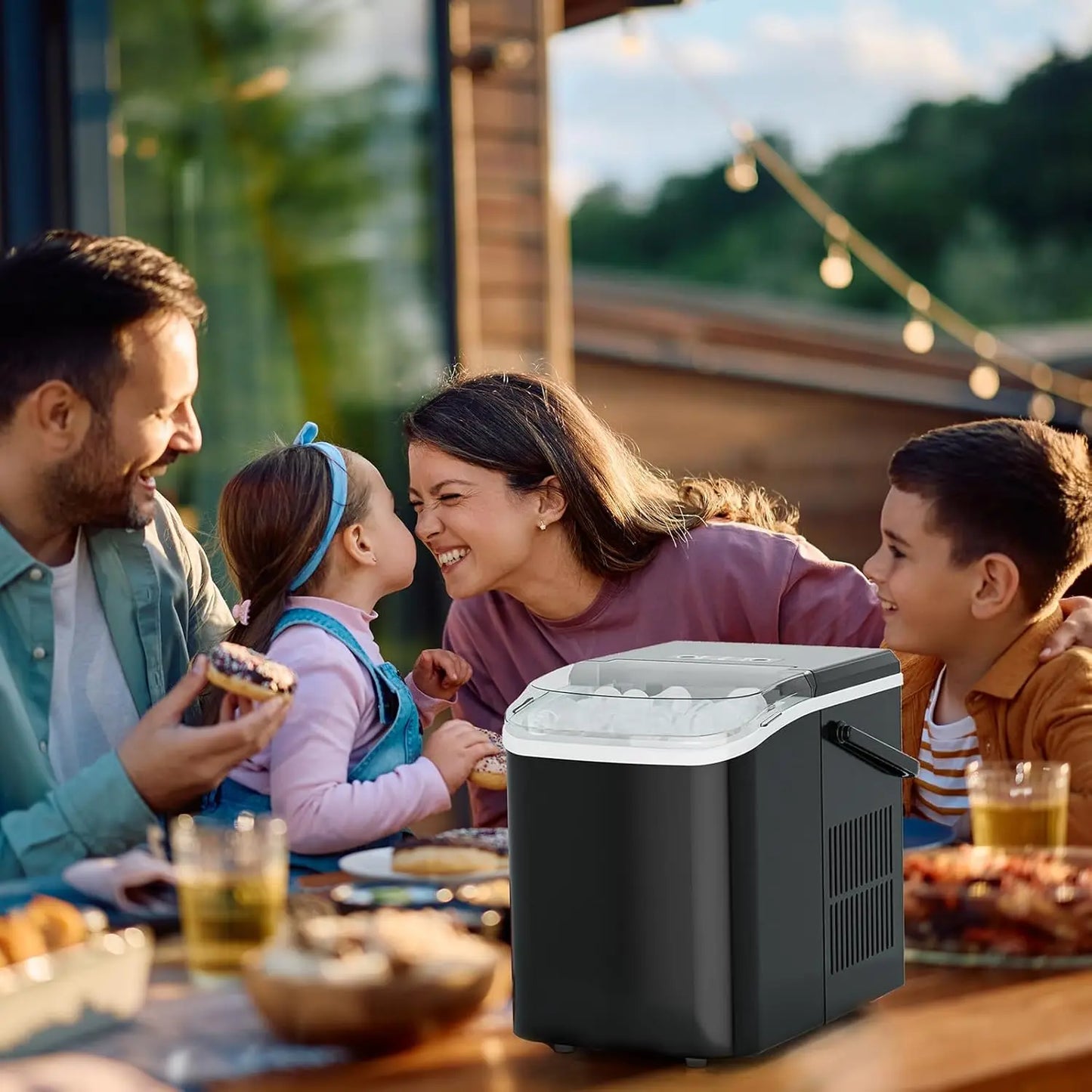 Portable Ice Maker Machine with Fast Ice Production & Auto-Clean Function for Home, RV & Camping 4