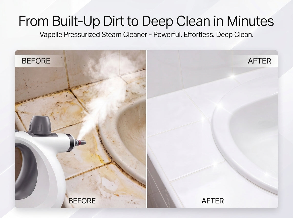 Pressurized Handheld Steam Cleaner | Portable Multi-Surface Steamer